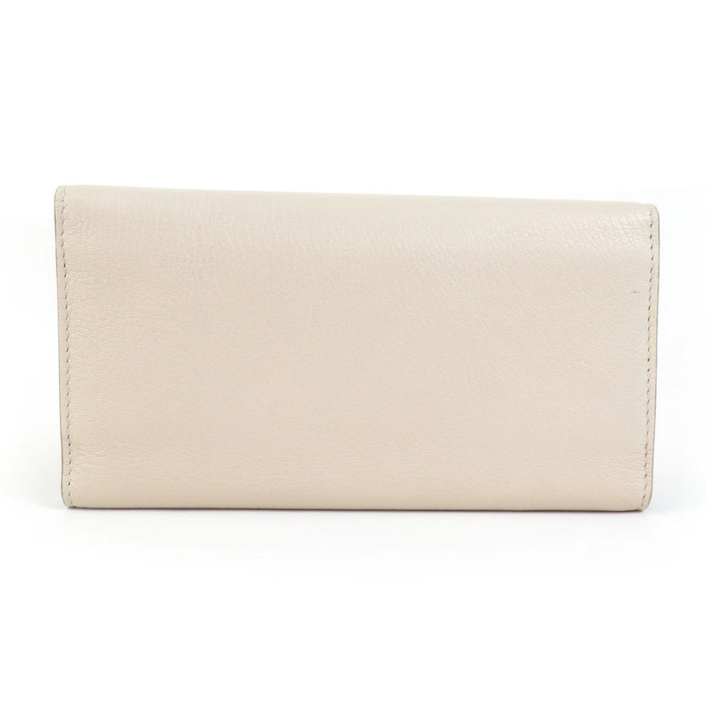Burberry Long Wallet Leather Beige Tan